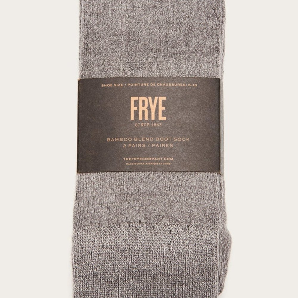 **NEW** Frye Boot Socks Black/Gray 2 Pair Size 5-10
